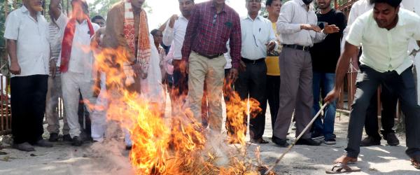 congres protest guwahati